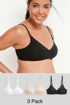 Next Nursing Cotton Blend Bras 3 Pack