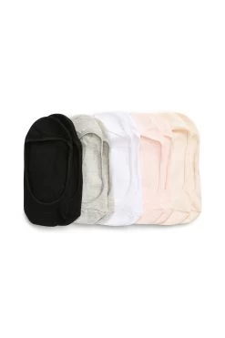 Next Black/Neutral Cotton Mix Footsies Five Pack