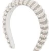 Oliver Bonas Cream Freesia Faux Pearl & Beaded Cream Headband