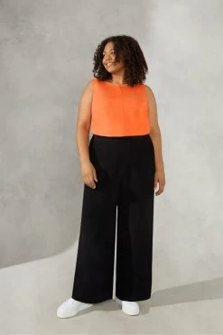 Live Unlimited Curve Wide Leg Black Trousers -Fashion Women 178519s3