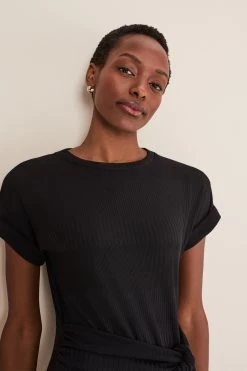 Phase Eight Yazmina Jersey Sleeveless Black Midi Dress -Fashion Women 190129s4