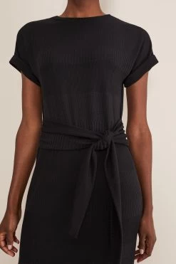 Phase Eight Yazmina Jersey Sleeveless Black Midi Dress -Fashion Women 190129s5