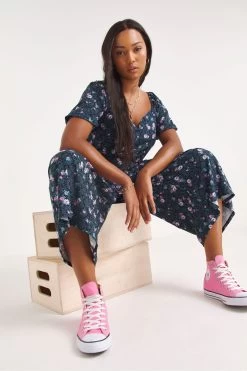 Simply Be Blue Animal Supersoft Jumpsuit