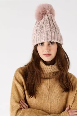 Accessorize Pink Luxe Pom Beanie -Fashion Women 193456s3