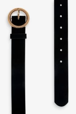 Next Black Faux Suede Belt -Fashion Women 200046s4