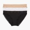 Calvin Klein Black Bottoms Up Refresh Bikini Briefs Three Pack