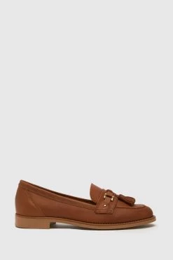 Schuh Liv Leather Tassel Brown Loafers