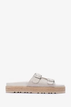 Mint Velvet Mint Velvet Silver Moira Strappy Sliders -Fashion Women 234192s2