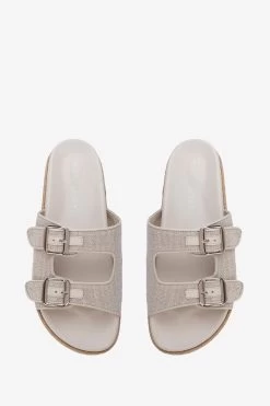 Mint Velvet Mint Velvet Silver Moira Strappy Sliders -Fashion Women 234192s5