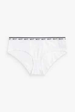 Next Monochrome Cotton Rich Logo Knickers 7 Pack -Fashion Women 273631s7