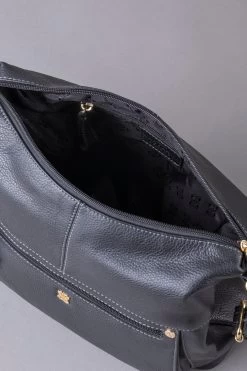 Lakeland Leather Rickerlea Leather Shoulder Black Handbag -Fashion Women 310112s3
