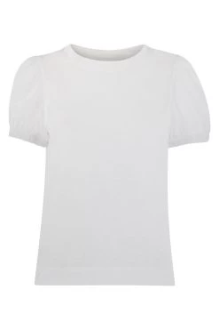 Whistles White Gathered Keyhole Back Top -Fashion Women 333578s4