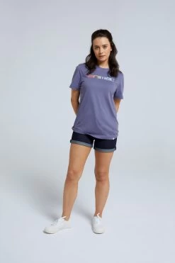 Animal Womens Purple Leena Organic Boxy T-Shirt -Fashion Women 337912s4
