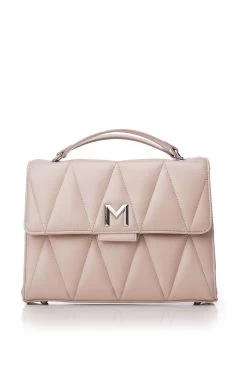 Moda In Pelle Natural Medium M Quilt Shoulder Bag