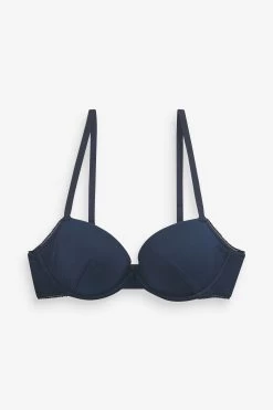 Next Navy Blue/Grey Marl/White First Bras 3 Pack 20 Next Navy Blue/Grey Marl/White First Bras 3 Pack -Fashion Women 383941s8