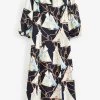 GANT Blue Sailing Print Boat Neck Dress -Fashion Women 392165s