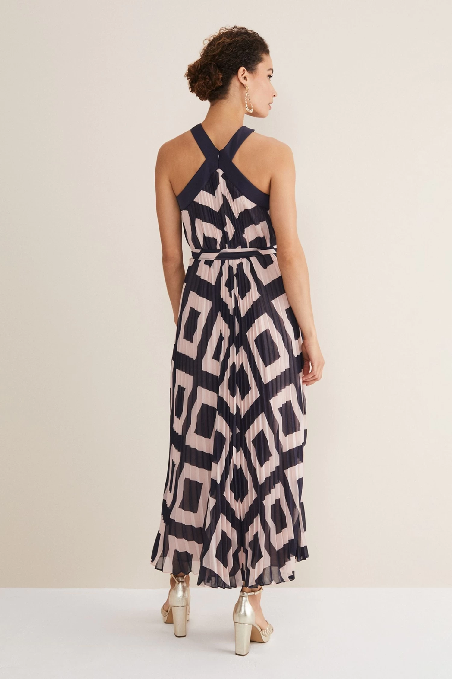 Phase Eight Blue Hestia Diamond Trapeze Maxi Dress 4 Phase Eight Blue Hestia Diamond Trapeze Maxi Dress - Image 2