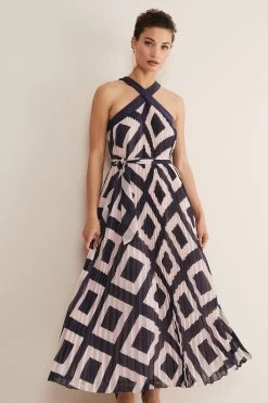 Phase Eight Blue Hestia Diamond Trapeze Maxi Dress 11 Phase Eight Blue Hestia Diamond Trapeze Maxi Dress -Fashion Women 406367s4