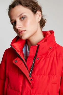Joules Red Cotsland Hybrid Puffer Parka -Fashion Women 40A891s4