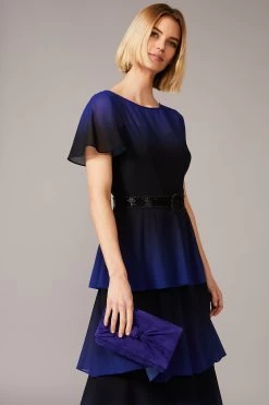 Phase Eight Black Rosalie Dip Dye Tiered Dress 11 Phase Eight Black Rosalie Dip Dye Tiered Dress -Fashion Women 420689s4