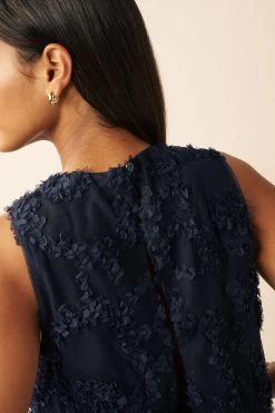 Next Navy 3D Embellished Shift Dress -Fashion Women 444631s6