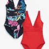 Next Plunge Tummy Control Swimsuits 2 Pack -Fashion Women 451002s