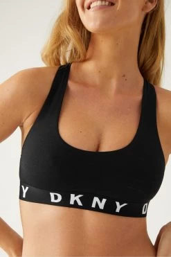 DKNY Black Logo Racerback Bralette -Fashion Women 458546s4