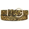 Accessorize Animal Leopard Leather Jeans Belt -Fashion Women 469301s