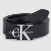 Calvin Klein Jeans Black Jeans Monogram Belt -Fashion Women 476898s