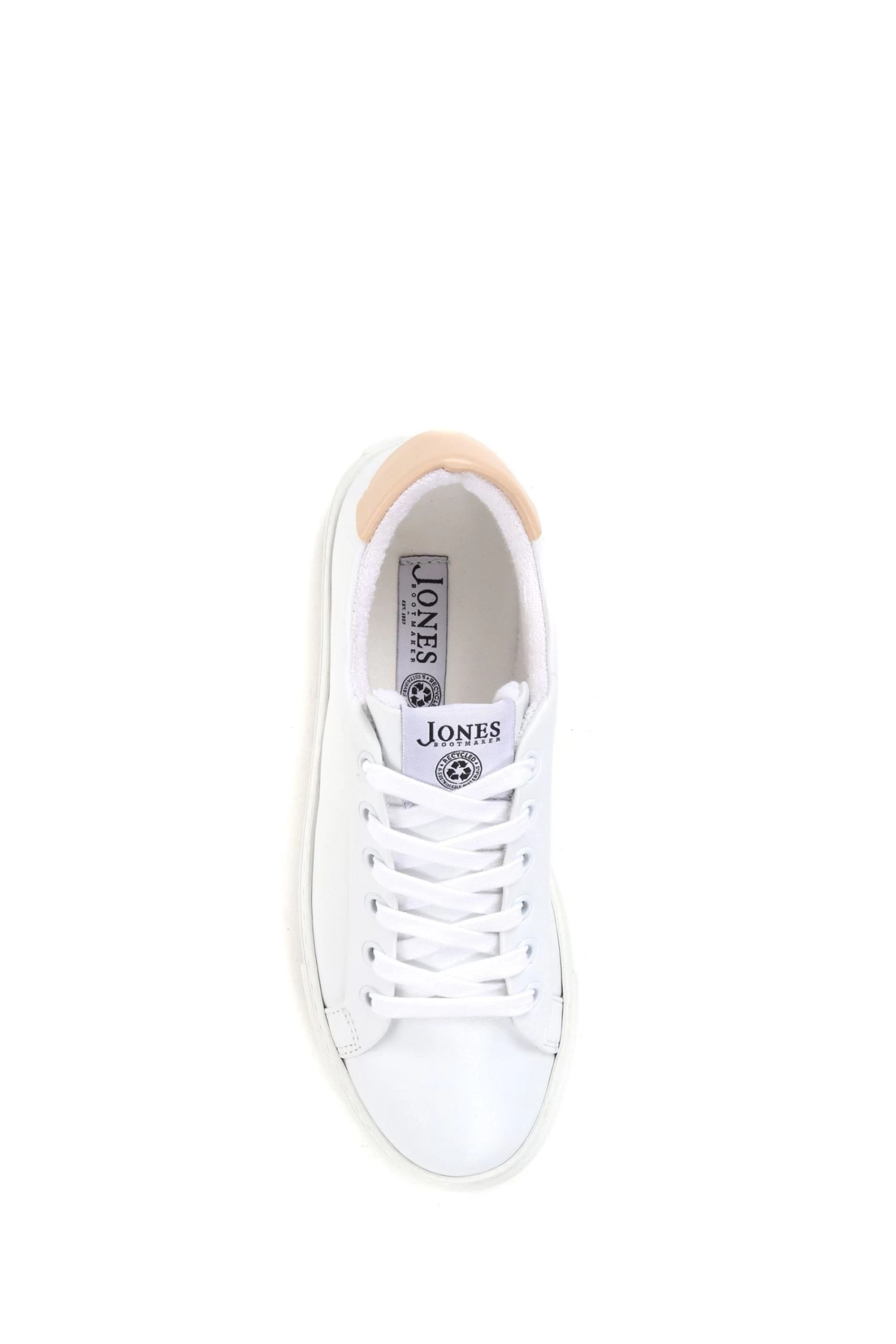 Jones Bootmaker Consciously Crafted Tillie Apple White Leather Trainers 5 Jones Bootmaker Consciously Crafted Tillie Apple White Leather Trainers - Image 3