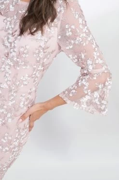 Gina Bacconi Pink Tanya Embroidered Lace Dress -Fashion Women 488994s5