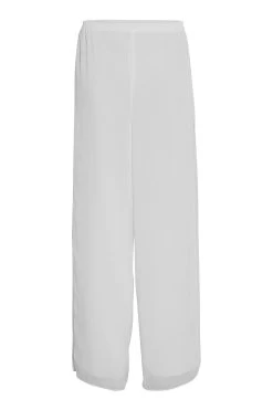 Gina Bacconi Silver Chiffon Layered Trousers With Slits -Fashion Women 532692s3