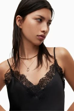 AllSaints Praia Black Dress -Fashion Women 548545s4