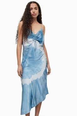 AllSaints Blue Alexia Mariana Dress
