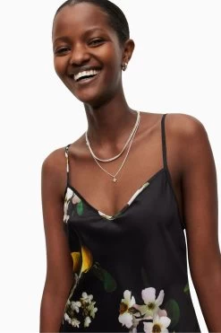 AllSaints Bryony Eugenia Black Dress -Fashion Women 559794s5