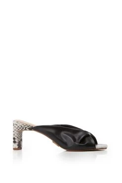 Moda In Pelle Mule Heeled Sandals