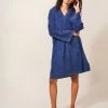 White Stuff Blue Karla Towelling Robe -Fashion Women 617094s