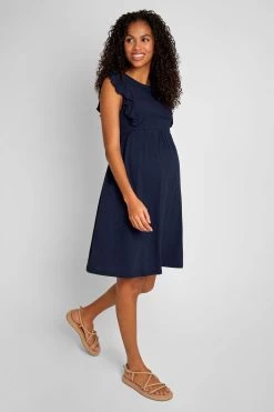 Jojo Maman Bebe JoJo Maman Bébé Jersey Broderie Anglaise Maternity Dress