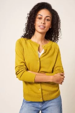 White Stuff Yellow Lulu Cardigan