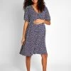 Jojo Maman Bebe JoJo Maman Bébé Ditsy Print V-Neck Maternity Dress -Fashion Women 649221s