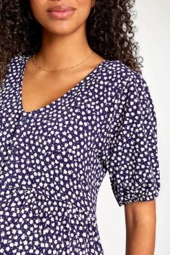 Jojo Maman Bebe JoJo Maman Bébé Ditsy Print V-Neck Maternity Dress -Fashion Women 649221s5