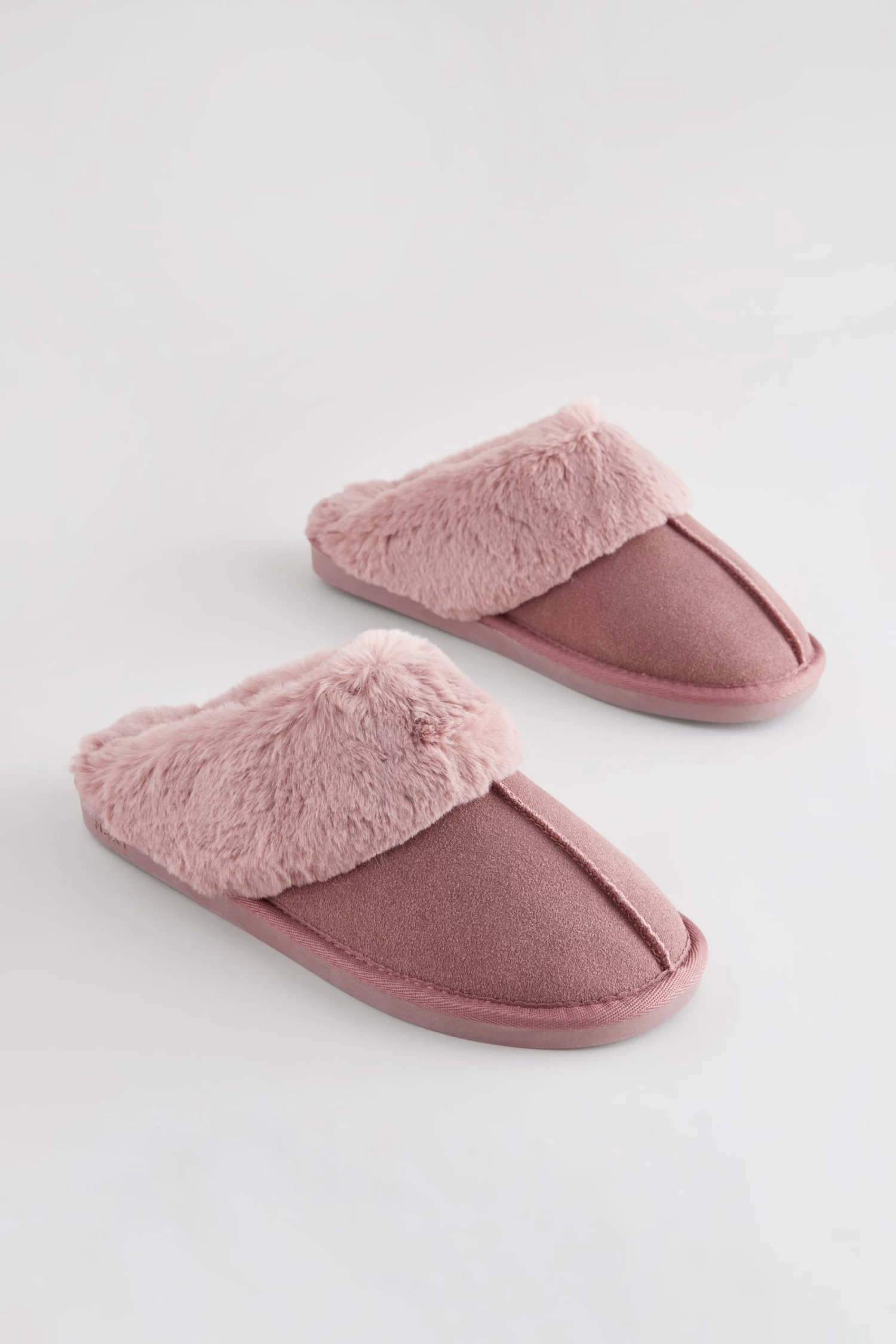 Next Suede Mule Slippers 4 Next Suede Mule Slippers - Image 2