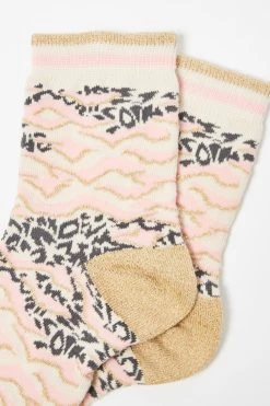 Oliver Bonas Pink Animal Mix Socks -Fashion Women 677450s3