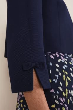 Phase Eight Blue Zoelle Bow Detail Jacket -Fashion Women 685109s5