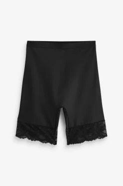 Next Black/Nude Tummy Control Shaping Lace Back Shorts 2 Pack -Fashion Women 693624s6