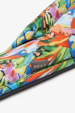 Next Linen Blend Flip Flop Slippers -Fashion Women 6989Z2s7