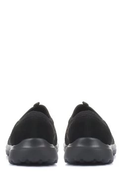 Pavers Ladies Black Lightweight Slip-On Trainers -Fashion Women 699220s3