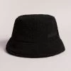 Ted Baker Pamelll Faux Shearling Black Bucket Hat -Fashion Women 72W282s