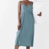 Next Light Blue Soft Lace Nightie Slip -Fashion Women 737567s