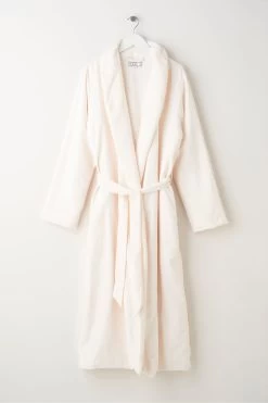 Truly White Fleece Lined Bathrobe -Fashion Women 753 598s4